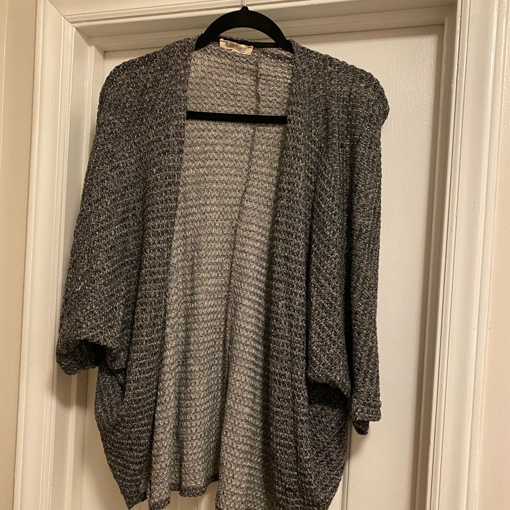 Black & white, thin, cover up sweater
